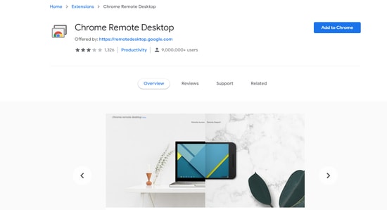 Chrome Remote Desktop extension