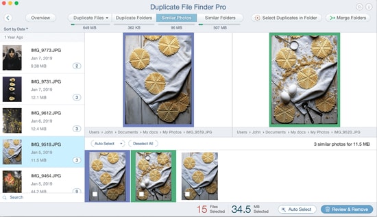 Duplicate photos cleaner tool for Mac
