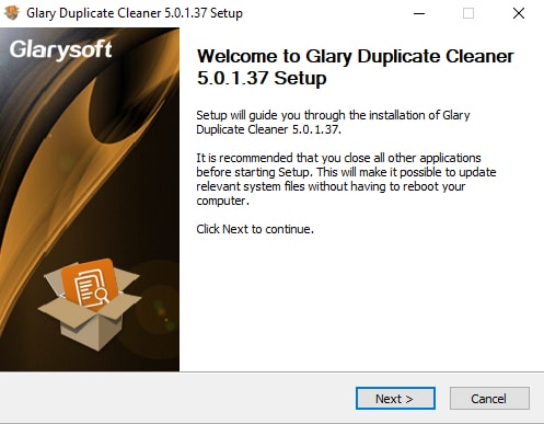 Glary Duplicate Cleaner Setup