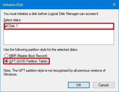 GPT (GUID Partition Table)