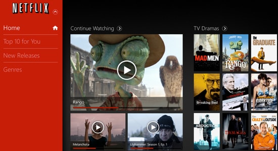 Netflix App for Windows 10