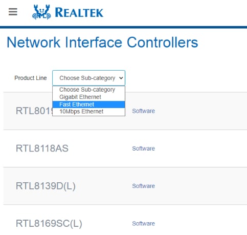 Ethernet Port Speed