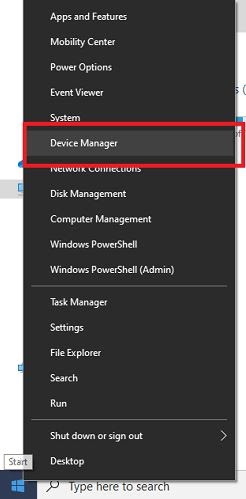 Choose Device Manager