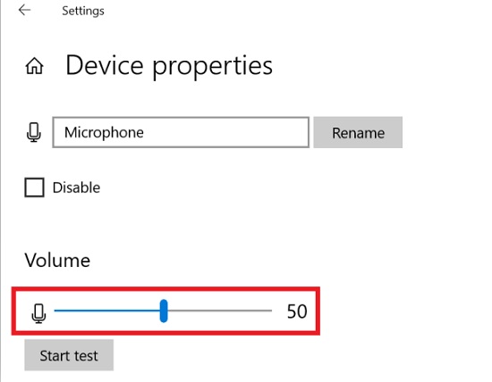 Set the volume slider to at least 50