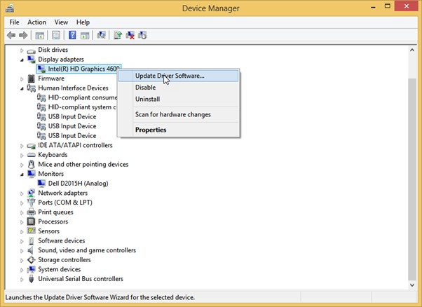 Update Display Driver Manually