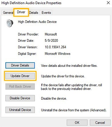 Update HD Audio Driver