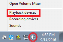 Choose Playback Devices