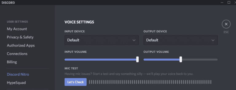 Check If Discord is Connected to the Correct Microphone