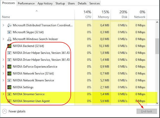 Close all GeForce tasks and launch GeForce Experience again