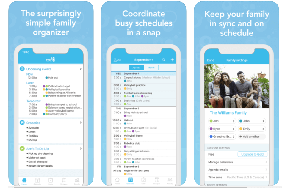 Cozi - Meal Planning App