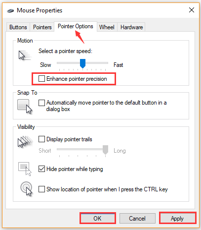 Enhance Pointer Precision