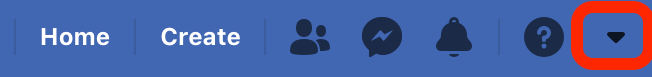 Facebook Drop Down Menu Bar