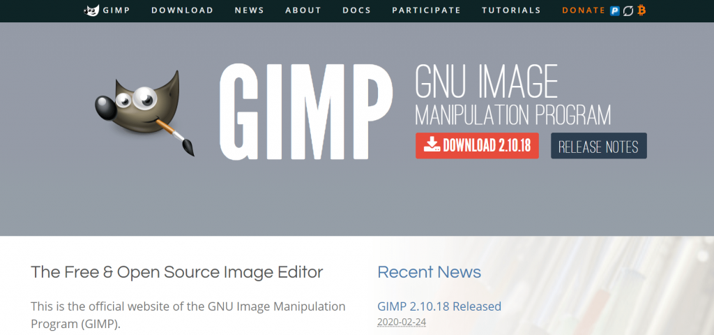 GIMP - Best Photo Editor Tool For Mac