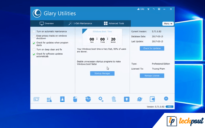 Glary Utilities Pro 5 - Best PC Optimization Tools 