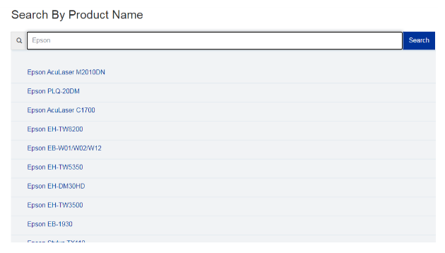 Input Printer's Model Name