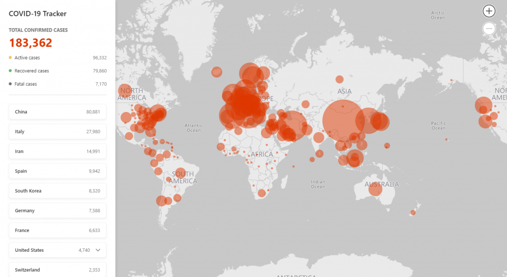 Microsoft Bing COVID-19 News Portal 