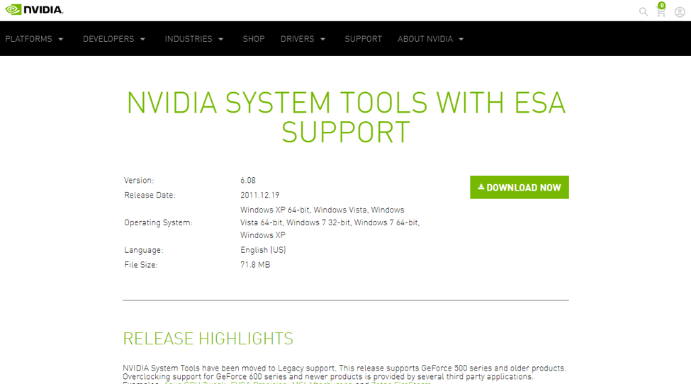 NVIDIA Inspector - GPU overclocking software