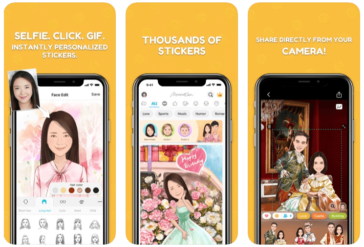 MomentCam Cartoons & Stickers