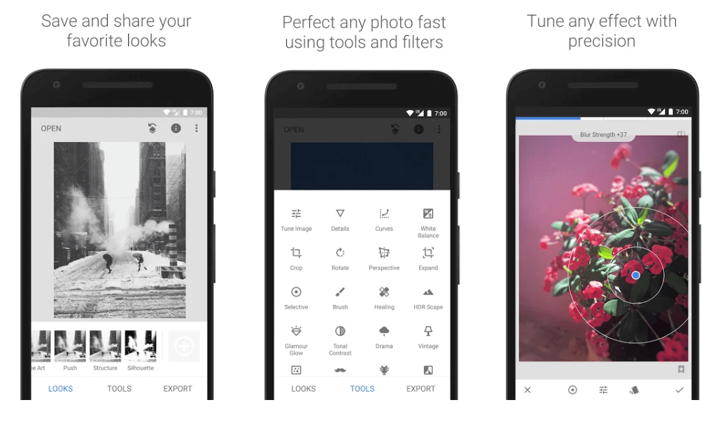 Snapseed - Blur Photo Background App 