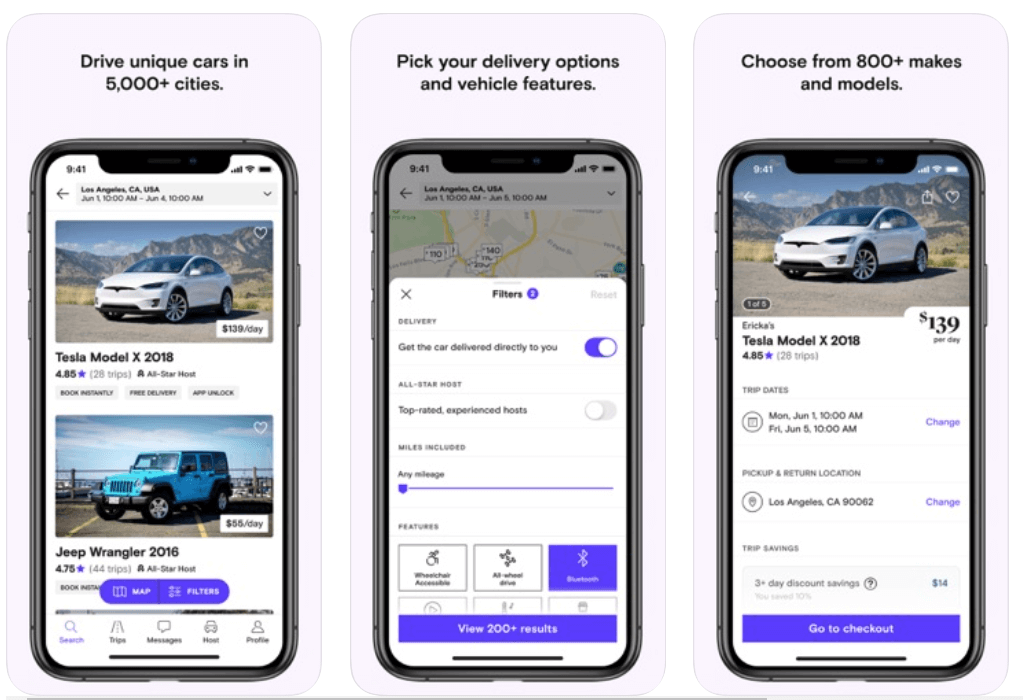 Turo - Best Android Car Rental App