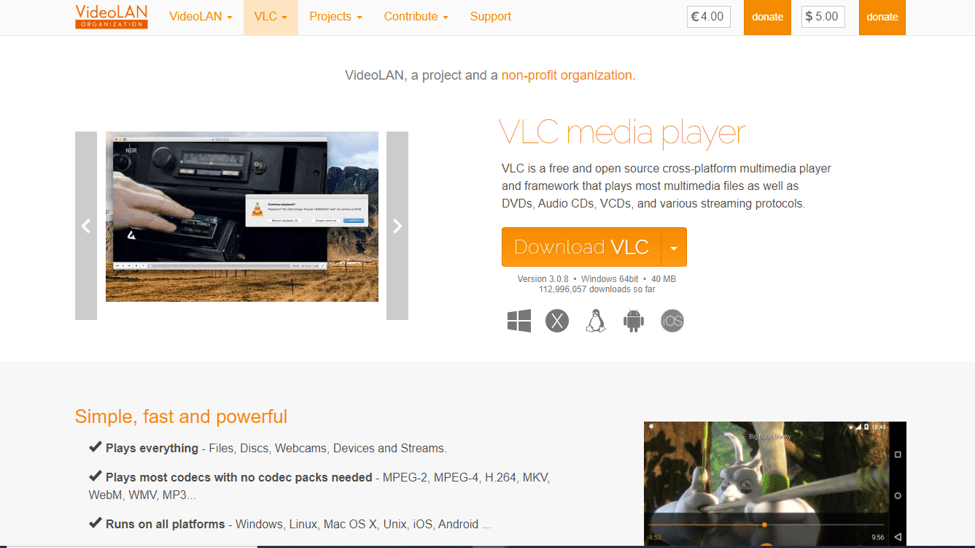 Best Media Players For Windows - VLC Media Player