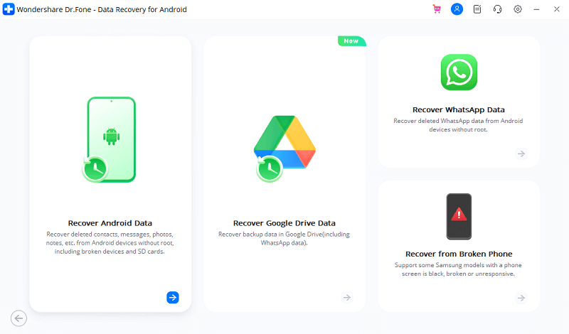 Wondershare Dr. Fone - Data Recovery for Android