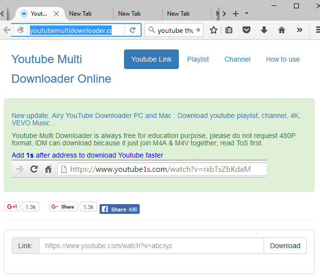 open YouTube Multi Downloader and select the ‘playlist downloader